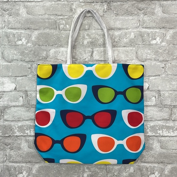 Estee Lauder X Lisa Perry Colorful Sunglasses Tote Bag - Picture 3 of 5